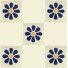 Mexican Talavera Tile Daisy 4